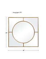 Uttermost Stanford Gold Square Mirror