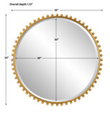 Uttermost Taza Gold Round Mirror