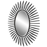 Uttermost Starstruck Black Oval Mirror