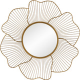 Uttermost Blossom Gold Floral Mirror