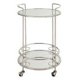 Uttermost Spritz Chrome Bar Cart