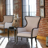 Uttermost Sandy Wing Back Armchair