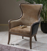 Uttermost Snowden Tan Wing Chair