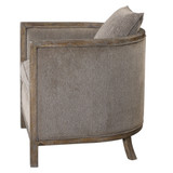 Uttermost Viaggio Gray Chenille Accent Chair