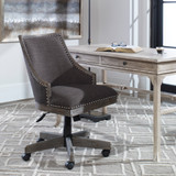 Uttermost Aidrian Charcoal Desk Chair