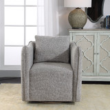 Uttermost Corben Gray Swivel Chair