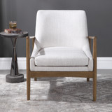 Uttermost Bev White Accent Chair