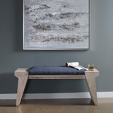 Uttermost Davenport Modern Coastal Bench