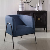 Uttermost Jacobsen Denim Barrel Chair