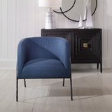 Uttermost Jacobsen Denim Barrel Chair