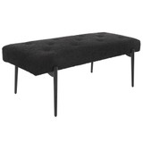 Uttermost Olivier Modern Black Bench