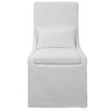 Uttermost Coley White Armless Chair