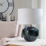 Uttermost Highlands Deep Green Table Lamp