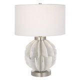 Uttermost Repetition White Marble Table Lamp