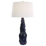 Uttermost Kavos Geometric Blue Table Lamp