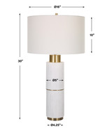 Uttermost Ruse Whitewashed Table Lamp