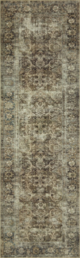 Magnolia Home Sinclair SIN-01 Pebble/Taupe Washable Rug by Joanna Gaines