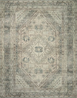 Magnolia Home Sinclair SIN-04 Natural/Sage Washable Rug by Joanna Gaines