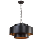 Uttermost Youngstown Dark Bronze 4 Light Pendant