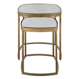 Uttermost Vista Gold Nesting Tables, Set Of 2