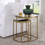 Uttermost Vista Gold Nesting Tables, Set Of 2