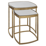 Uttermost Vista Gold Nesting Tables, Set Of 2