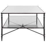 Uttermost Henzler Mirrored Steel Coffee Table