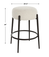 Uttermost Arles Plush Counter Stool