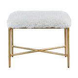 Uttermost Charmed Sheepskin Small Bench