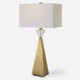 Uttermost Arete Modern Brass Table Lamp