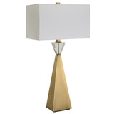 Uttermost Arete Modern Brass Table Lamp