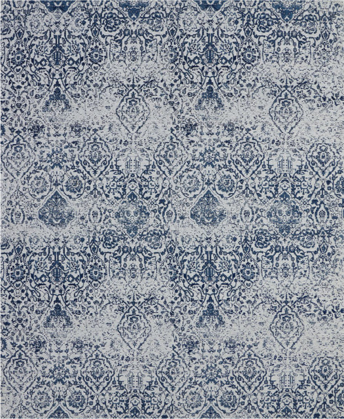 Nourison Damask DAS06 Ivory/Navy