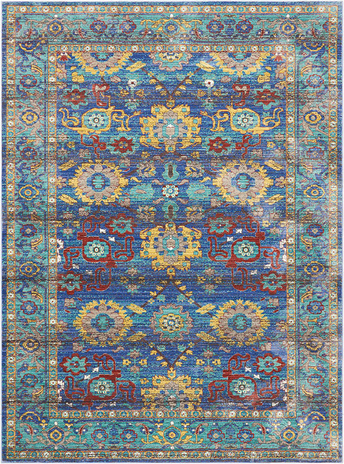 Nourison Delmar Blue Area Rug