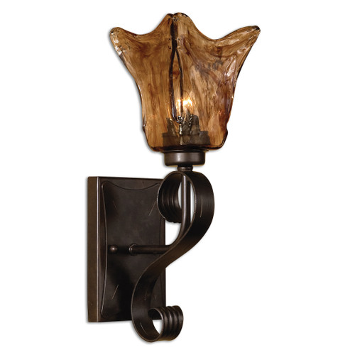 Uttermost Vetraio Glass Wall Sconce by Carolyn Kinder