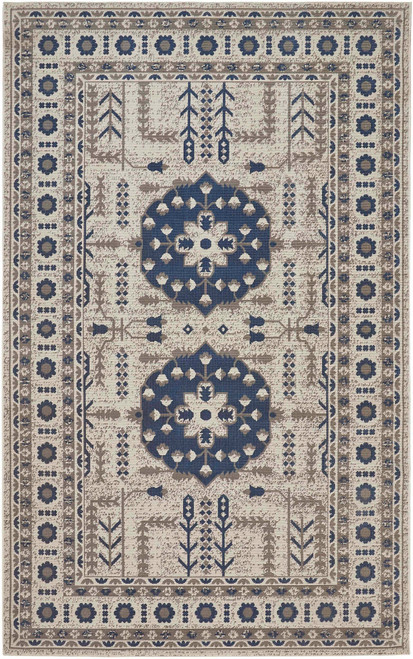 Feizy Home Foster 3754F Blue-Beige