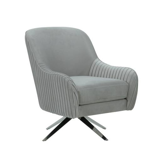 Pasargad Home Noho Collection Astor Accentchair,Silver