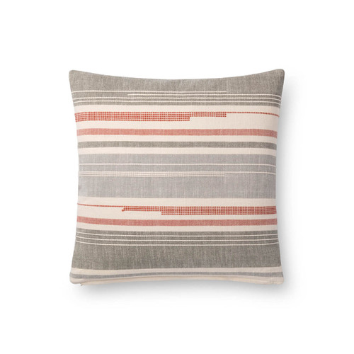 Magnolia Home P1111 Multi/Gray Pillow by Joanna Gaines