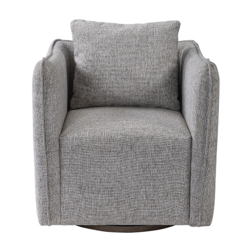 Uttermost Corben Gray Swivel Chair