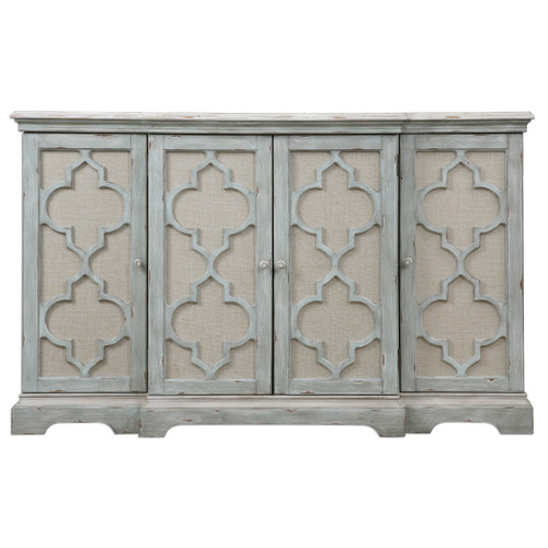 Uttermost Sophie 4 Door Gray Cabinet