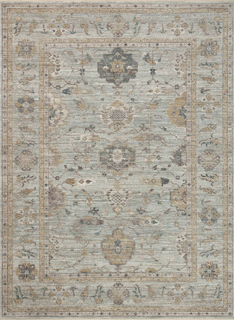 Magnolia Home Millie MIE-02 Sky/Gold Washable Rug by Joanna Gaines
