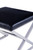 Pasargad Luxe Collection Faux Leather Bench, Black