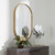 Uttermost Varina Minimalist Gold Oval Mirror