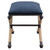 Uttermost Firth Small Navy Fabric Bench
