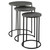 Uttermost Erik Metal Nesting Tables, S/3