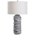 Uttermost Waves Blue & White Table Lamp