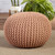 Vibe by Jaipur Living Spectrum Rays-Asilah SMR04 Blush Indoor/Outdoor Pouf