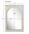 Uttermost Crisanta Gloss White Arch Mirror