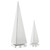 Uttermost Great Pyramids Sculpture In White, S/2