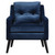 Uttermost O'Brien Blue Velvet Armchair