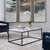 Uttermost Vola Modern White Marble Coffee Table